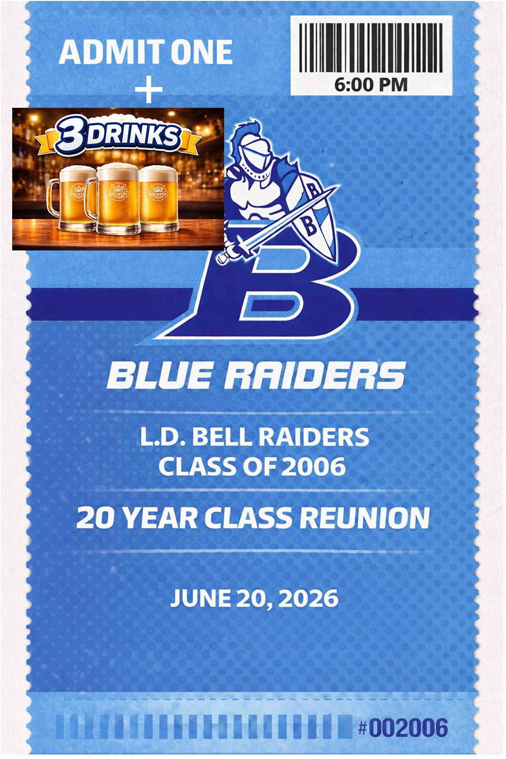 Reunion - Ticket + Drinks
